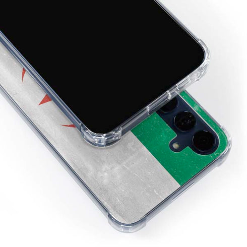 Algeria Flag Distressed Galaxy S24 Clear Case